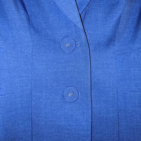 Blue Jacket with Shoulder Pads (like new) - Picture 3 of 4